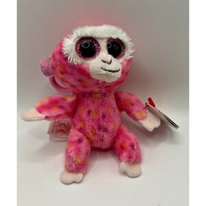 Ty Beanie Boos Ruby the Monkey Retired 2" Plush Backpack Clip Keychain NWT